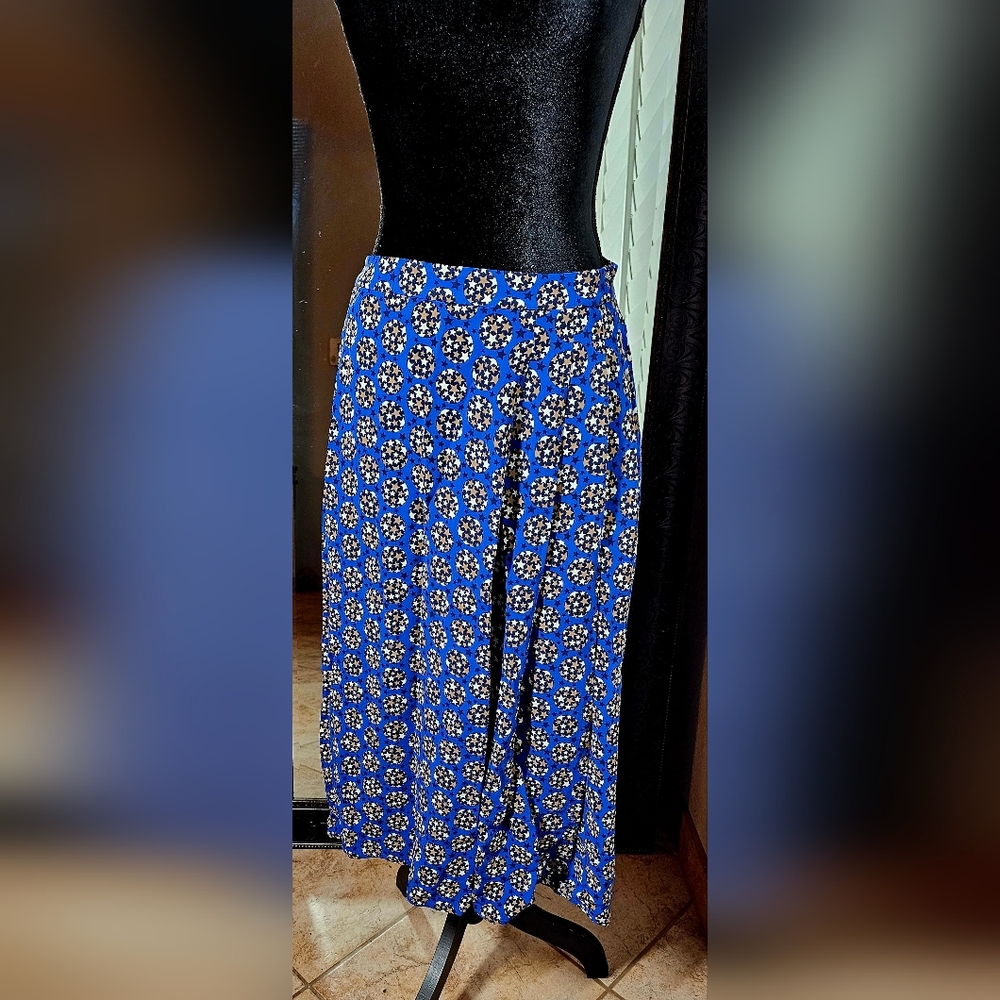 Boden "Saskia" Midi Skirt in "Starry Sky Blue" Size:S